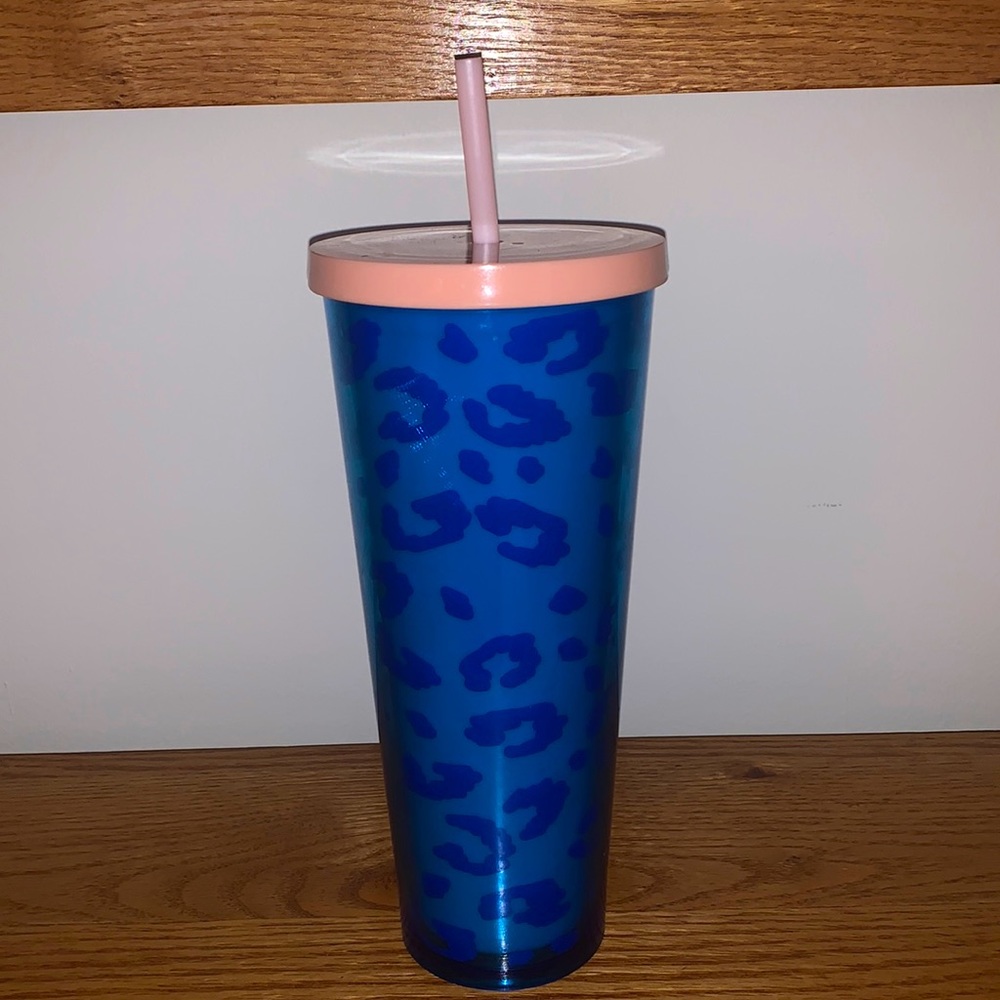 Starbucks blue cheetah cup